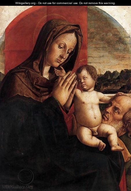 Madonna and Child with St Joseph - Bartolomeo Montagna