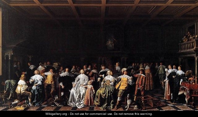 The Marriage of Willem van Loon and Margaretha Bas - Jan Miense Molenaer