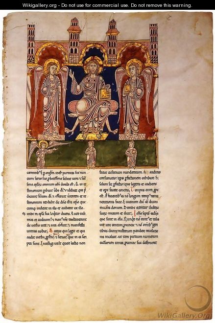 Christ in Majesty with Angels - Spanish Unknown Masters