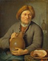 Old Peasant Holding a Jug - Frans van the Younger Mieris