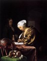 Woman Writing a Letter - Frans van Mieris