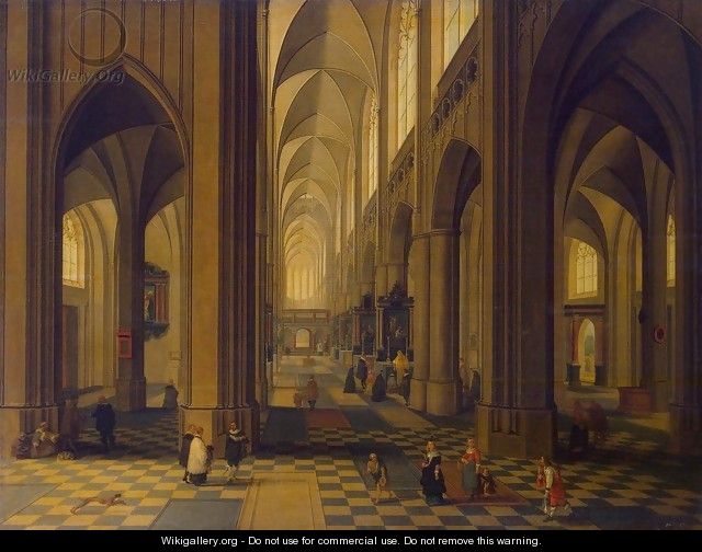 Interior of the Antwerp Cathedral - Peeter, the Younger Neeffs