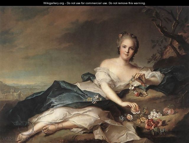 Henriette of France as Flora - Jean-Marc Nattier