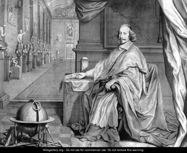 Cardinal Mazarin in His Palace - Robert