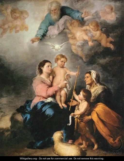 The Holy Family (The Seville Virgin) - Bartolome Esteban Murillo
