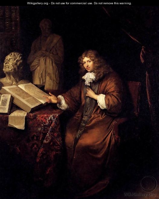 Portrait of Abraham van Lennep - Caspar Netscher