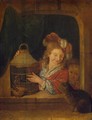 Children with a Cage and a Cat - Eglon van der Neer