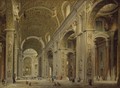Interior of St Peter's in Rome - Giovanni Paolo Pannini