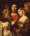 Christ and the Woman Taken in Adultery - Jacopo d'Antonio Negretti (see Palma Vecchio)
