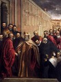 Pasquale Cicogna in Dogal Robes Visiting the Church and Hospital of the Crocifer - Jacopo d'Antonio Negretti (see Palma Giovane)