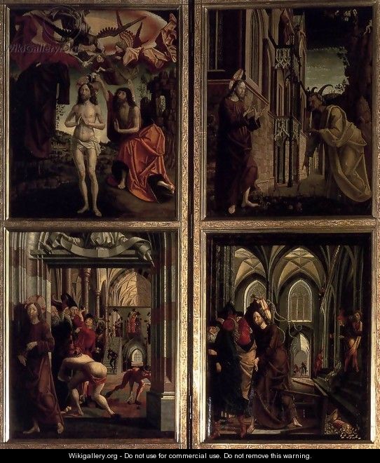 St Wolfgang Altarpiece Scenes from the Life of Christ - Michael Pacher