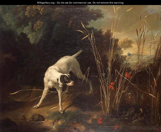 Dog Pointing a Partridge - Jean-Baptiste Oudry