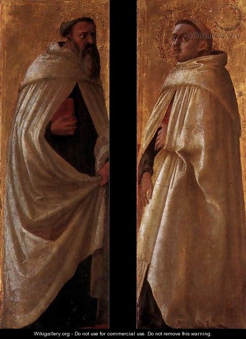 Two panels from the Pisa Altarpiece 2 - Masaccio (Tommaso di Giovanni)