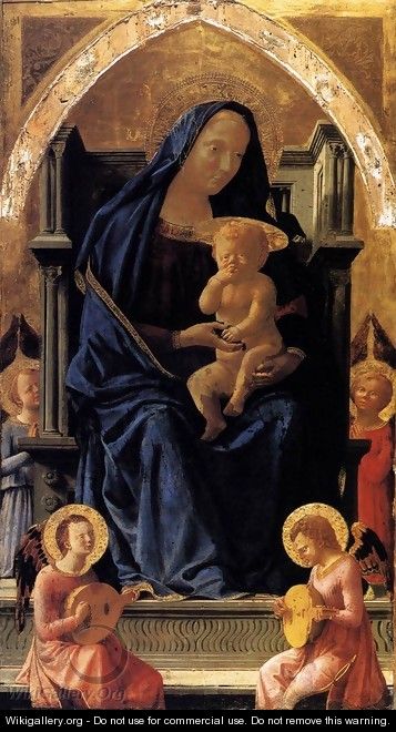 Madonna with Child and Angels - Masaccio (Tommaso di Giovanni)