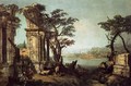 Capriccio with Classical Arch and Goats - Michele Marieschi