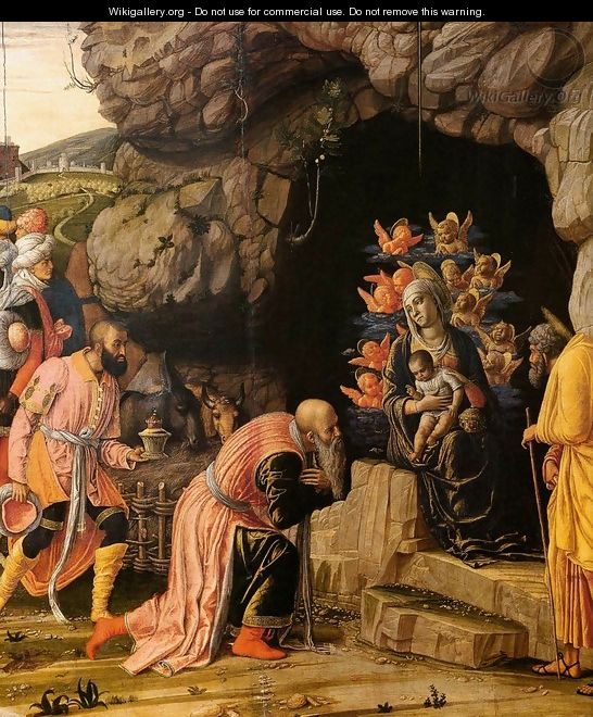 The Adoration of the Magi (detail) - Andrea Mantegna