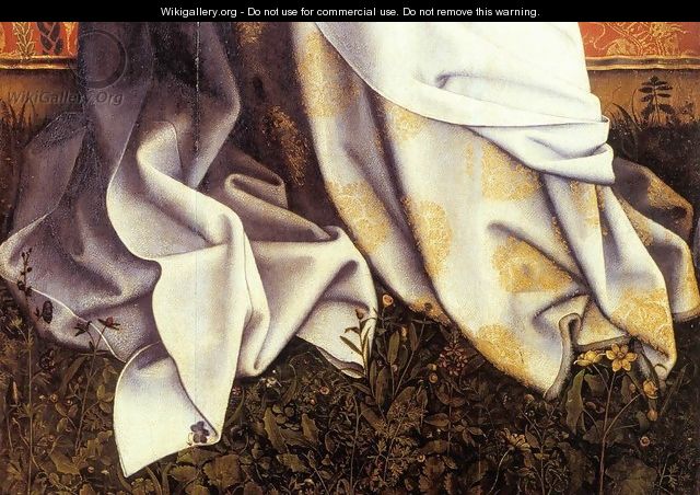 Virgin and Child (detail) - (Robert Campin) Master of Flémalle