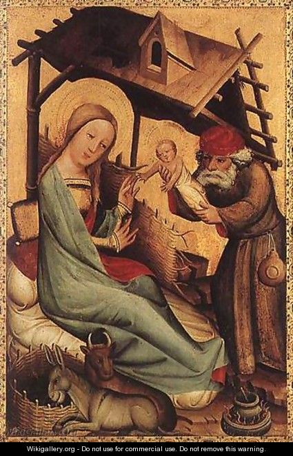 Nativity, panel from Grabow Altarpiece - (Master of Minden) Bertram