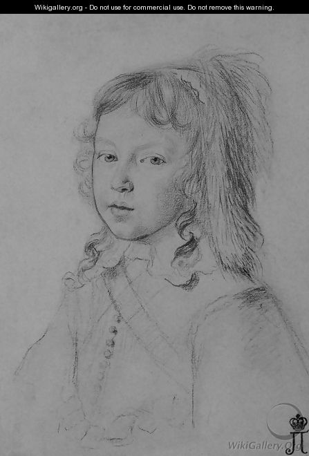 Portrait of Louis XIV as a Child - Claude Mellan