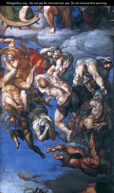 Last Judgment (detail) 10 - Michelangelo Buonarroti