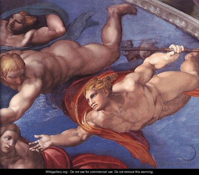 Last Judgment (detail) 8 - Michelangelo Buonarroti