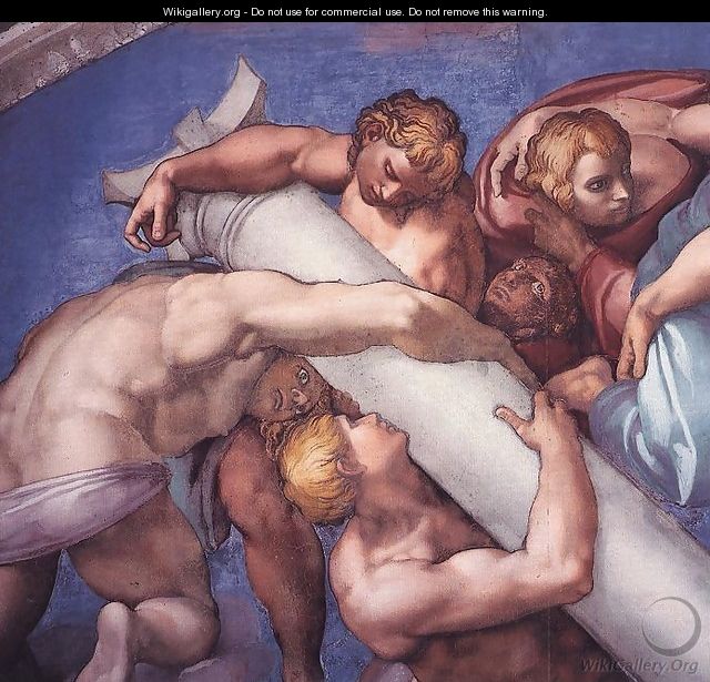 Last Judgment (detail) 7 - Michelangelo Buonarroti