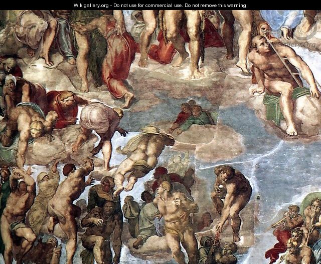 Last Judgment (detail) 2 - Michelangelo Buonarroti