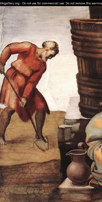 Drunkenness of Noah (detail) - Michelangelo Buonarroti