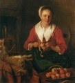 Woman Peeling an Apple - Gabriel Metsu