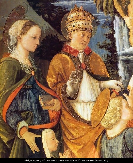 Madonna della Cintola (detail) 3 - Filippino Lippi