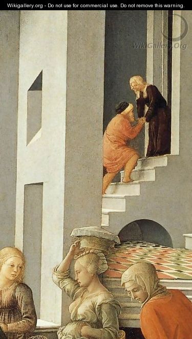 Madonna with the Child and Scenes from the Life of St Anne (detail) 3 - Filippino Lippi