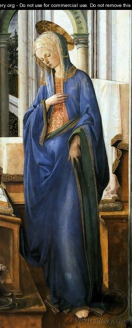 Annunciation (detail) 2 - Filippino Lippi