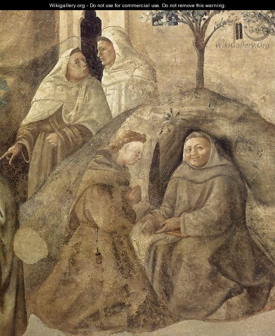 Confirmation of the Carmelite Rule (detail) - Filippino Lippi