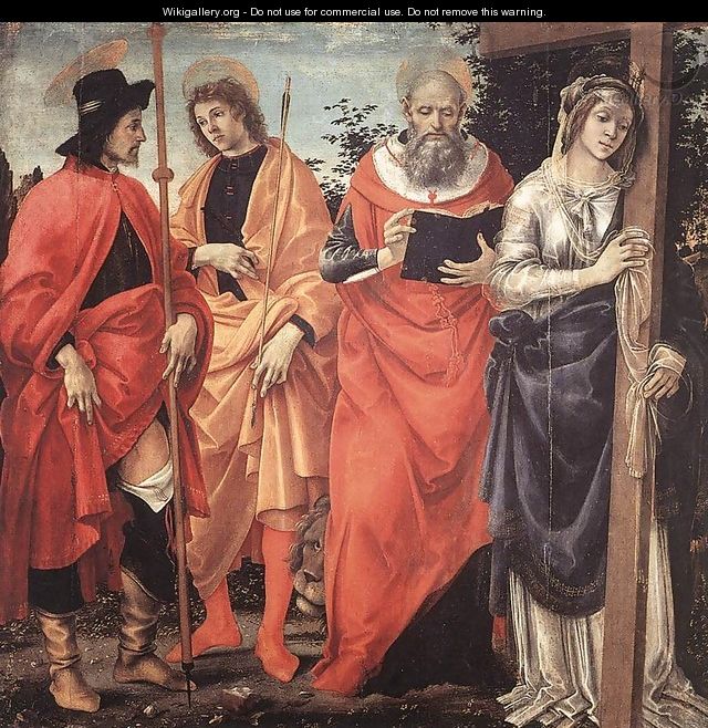 Four Saints Altarpiece 2 - Filippino Lippi
