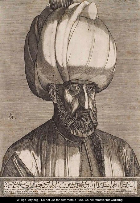 Portrait of Sultan Suleyman the Magnificent - Melchior Lorck