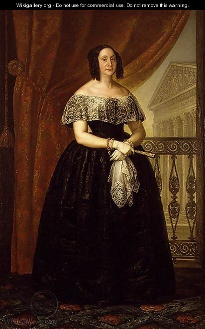 Portrait of Dona Dolores Caldes de Monserrat - Luis Lopez Piquer