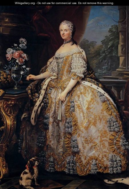 Portrait of Marie Leszczynska, Queen of France - Carle van Loo