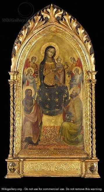 Madonna and Child Enthroned 2 - Lippo D`Andrea