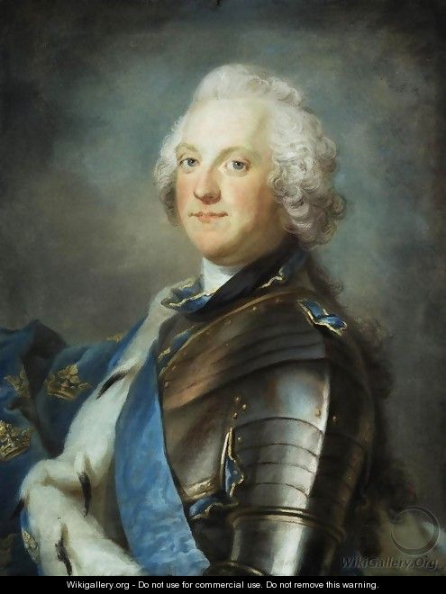 Portrait of Adolf Frederick, King of Sweden - Gustav Lundberg