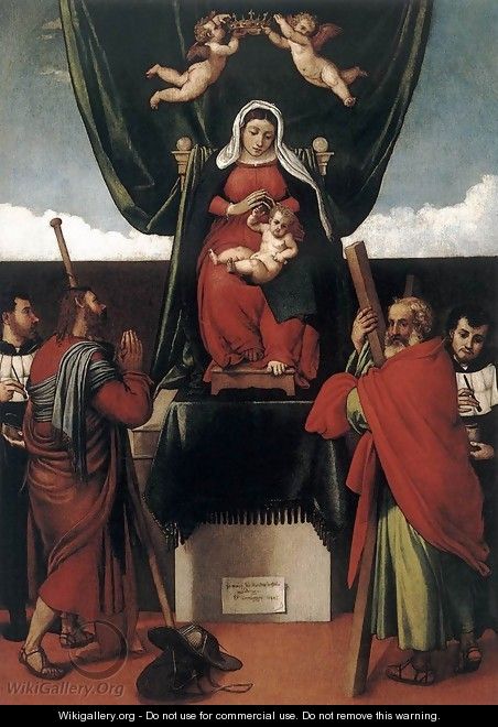 Virgin and Child with Saints - Lorenzo Lotto