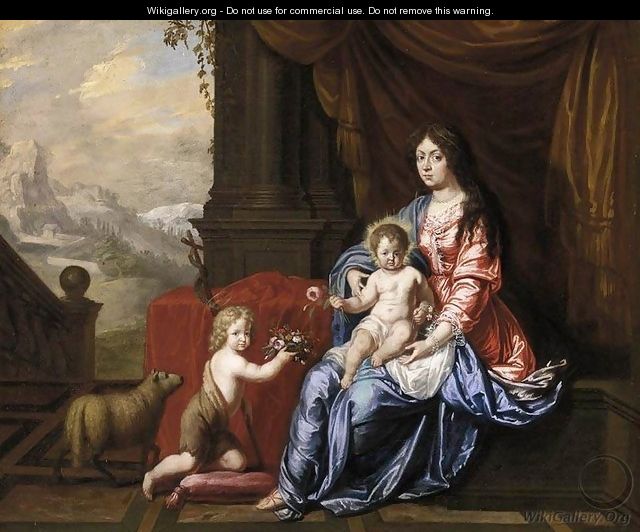 Virgin with Child and the Infant St John the Baptist - Victor Honore Janssens
