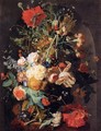 Vase of Flowers in a Niche - Jan Van Huysum