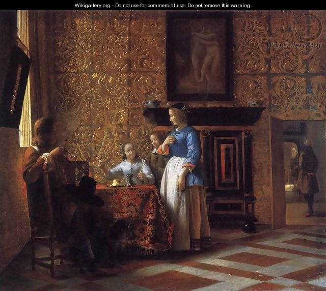 Interior with Figures - Pieter De Hooch