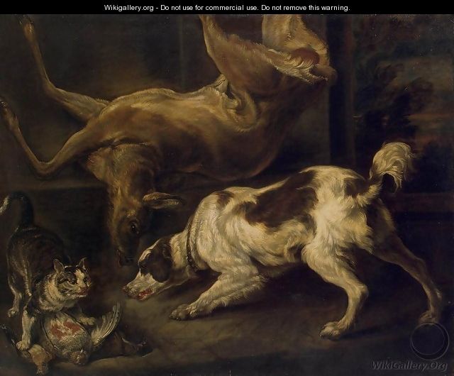 Deer, Dog and Cat - (attr. to) Jervas, Charles