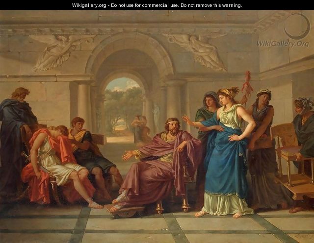 Helen Recognising Telemachus, Son of Odysseus - Jean Jacques II Lagrenee