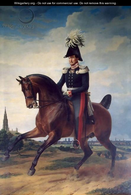 Equestrian Portrait of Frederick William III - Franz Kruger