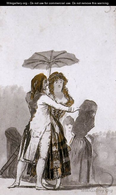 Couple with Parasol on the Paseo 2 - Francisco De Goya y Lucientes