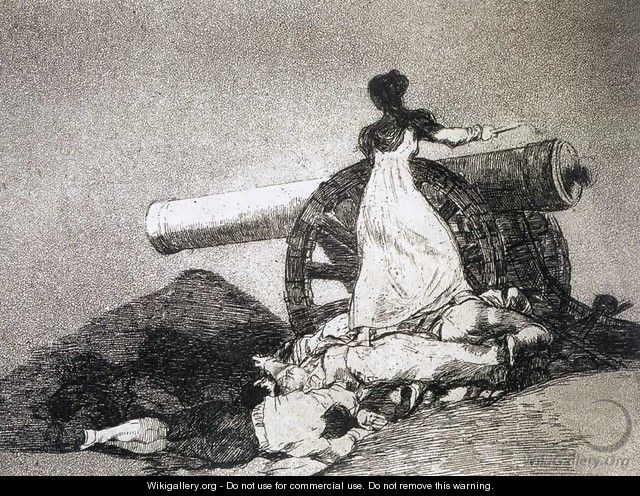 What courage - Francisco De Goya y Lucientes