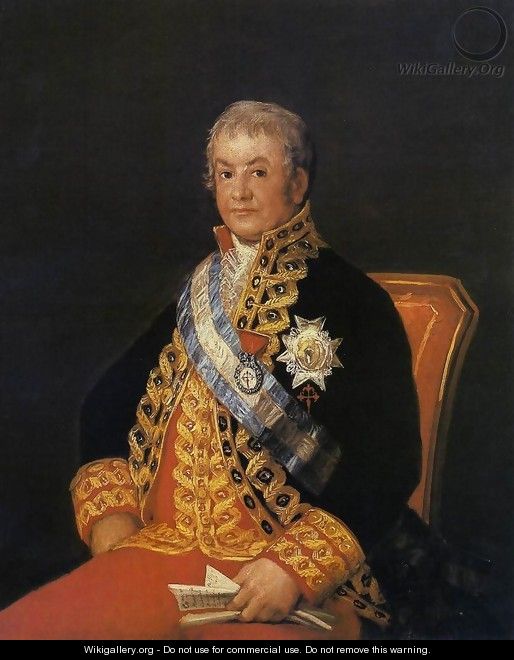 Portrait of Jose Antonio, Marques de Caballero - Francisco De Goya y Lucientes