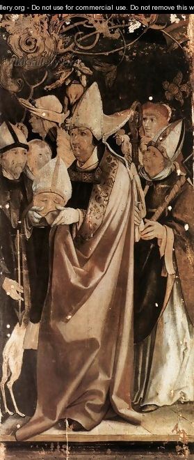 Fourteen Saints Altarpiece (detail) - Matthias Grunewald (Mathis Gothardt)